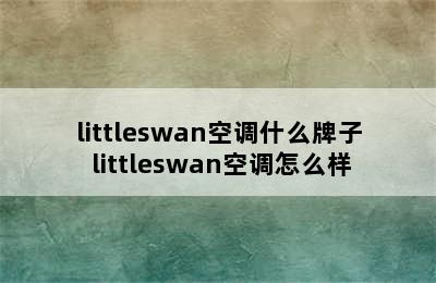 littleswan空调什么牌子 littleswan空调怎么样